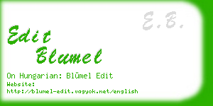 edit blumel business card
