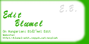 edit blumel business card